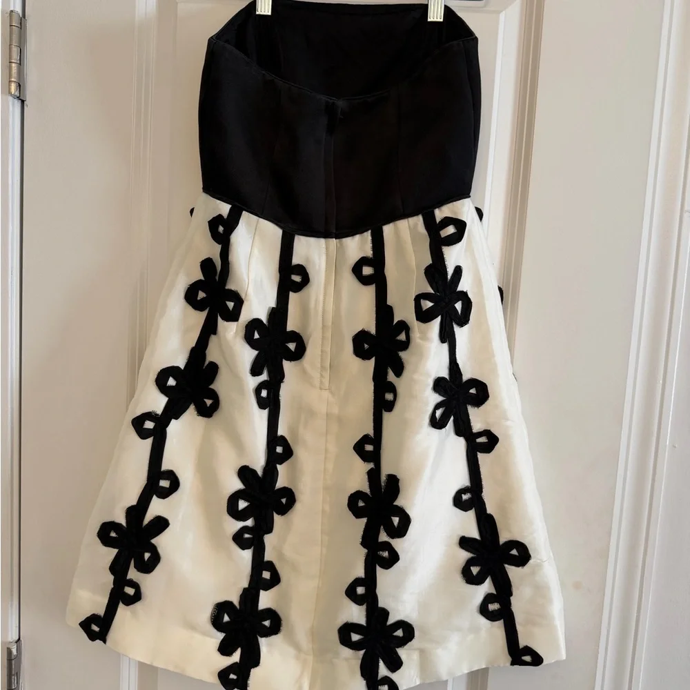 Lilly Pulitzer Black and White Strapless Dress - Picture 2 of 2
